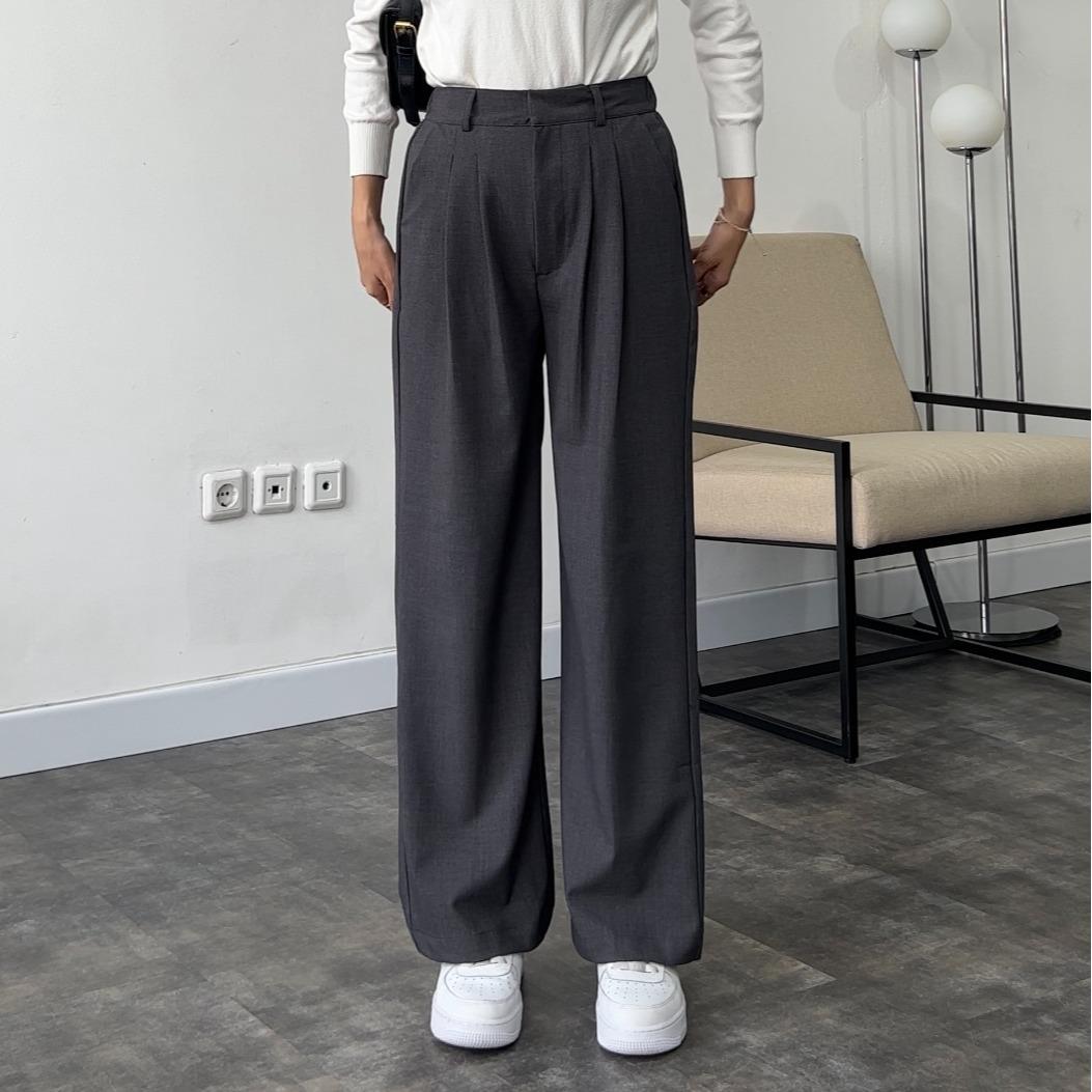 Lucia Pleated Wide Leg Trousers