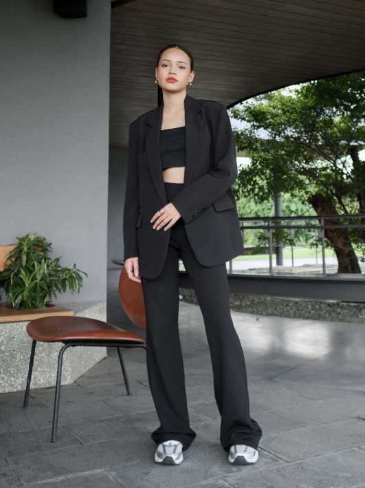 Gracia Oversized Blazer - Black
