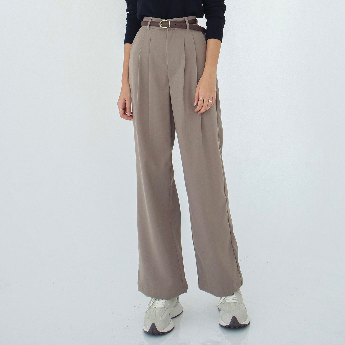 Lucia Pleated Wide Leg Trousers