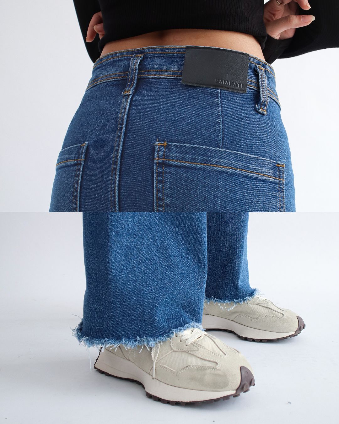 Gia Wide Leg Jeans - Medium Blue