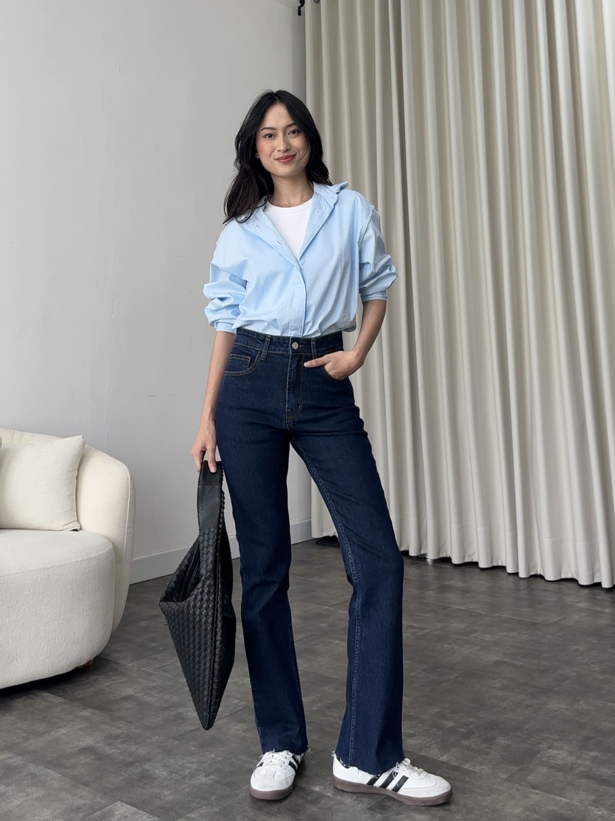 Emilia Flared Jeans - Dark Blue