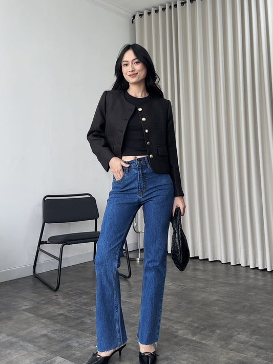 Emilia Flared Jeans - Medium Blue
