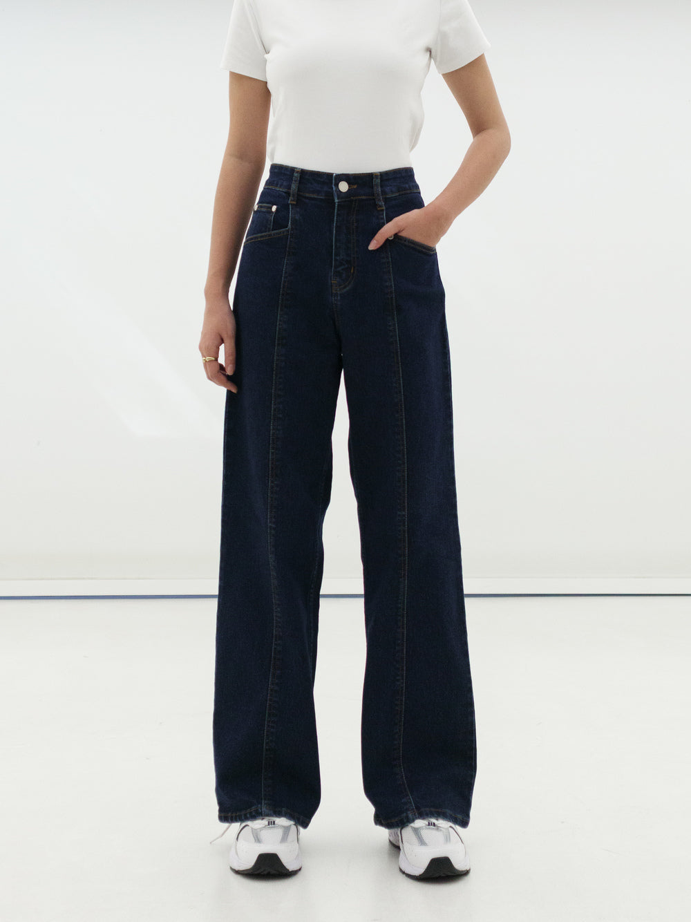 Cia Straight Jeans - Dark Blue