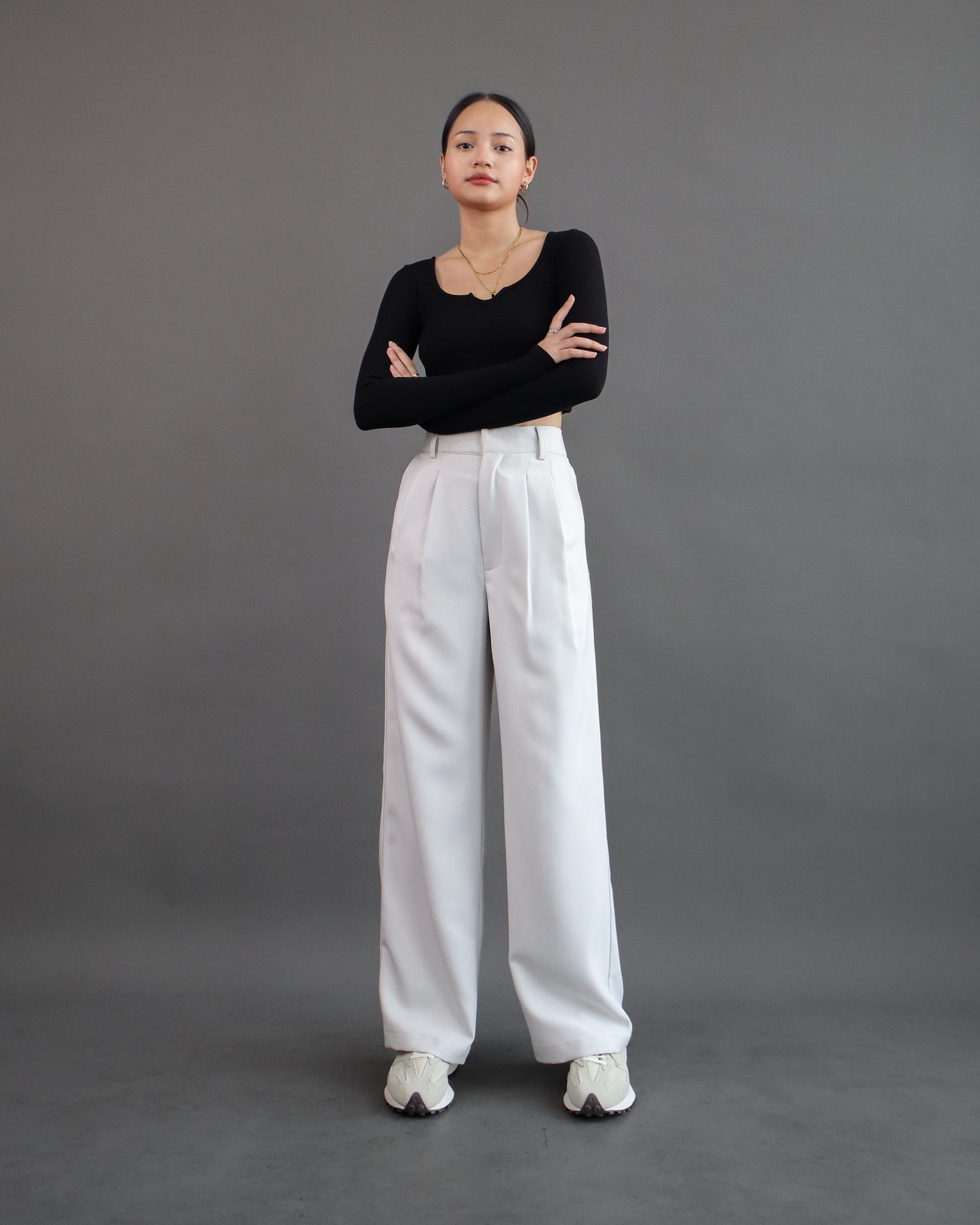 Celana Kaki Lebar Lipit Lucia