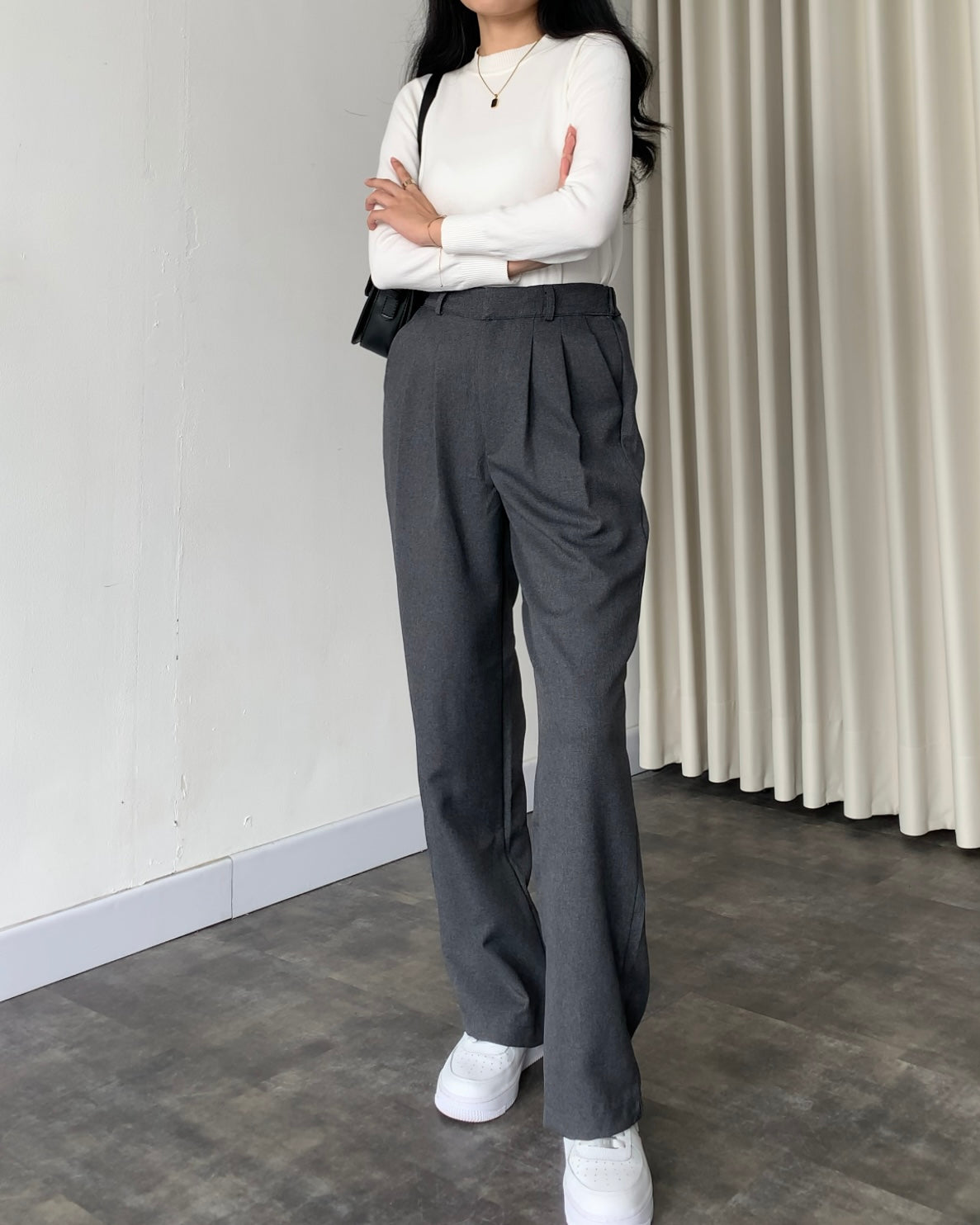 Lucia Pleated Wide Leg Trousers