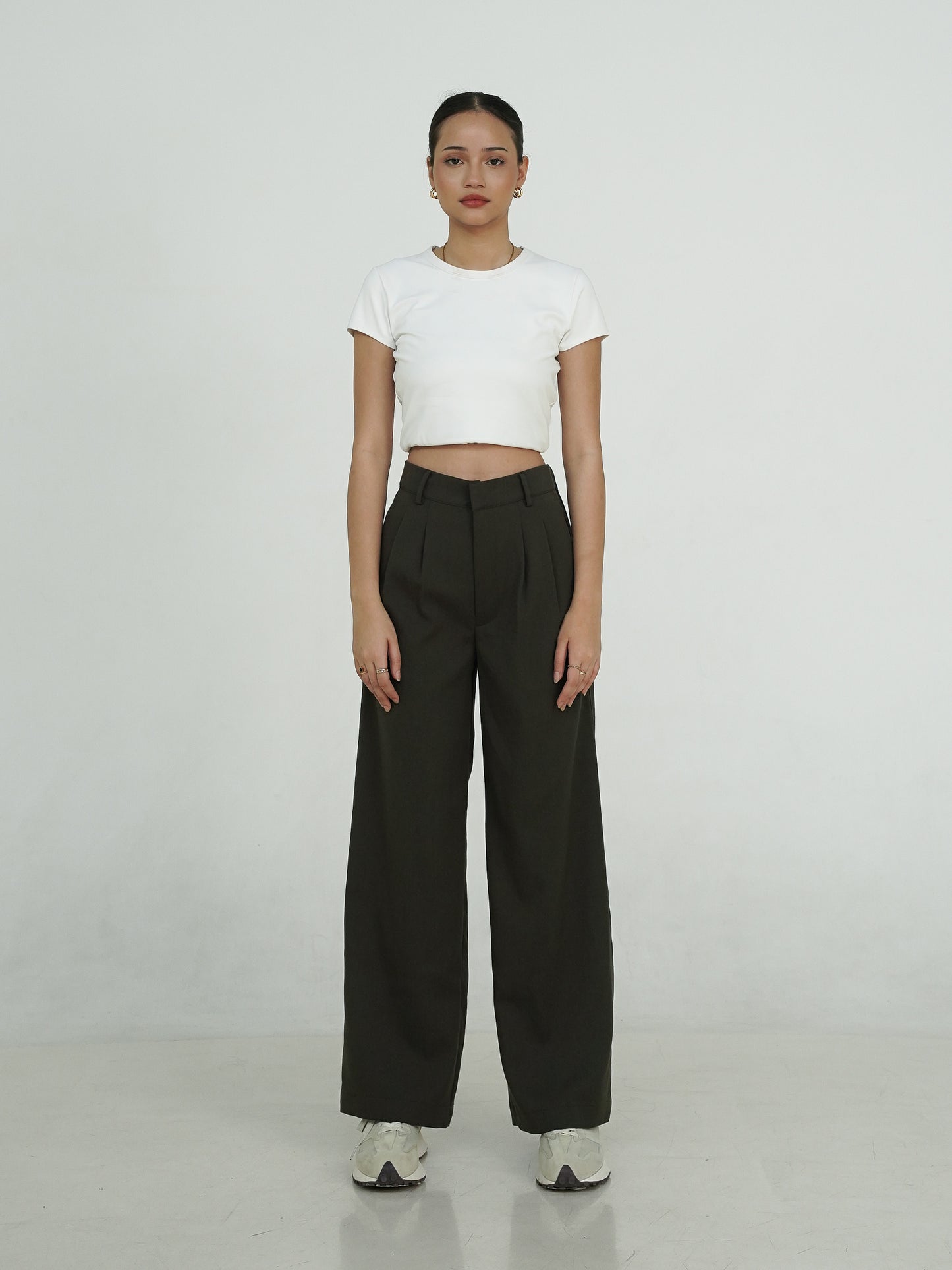 Lucia Pleated Wide Leg Trousers