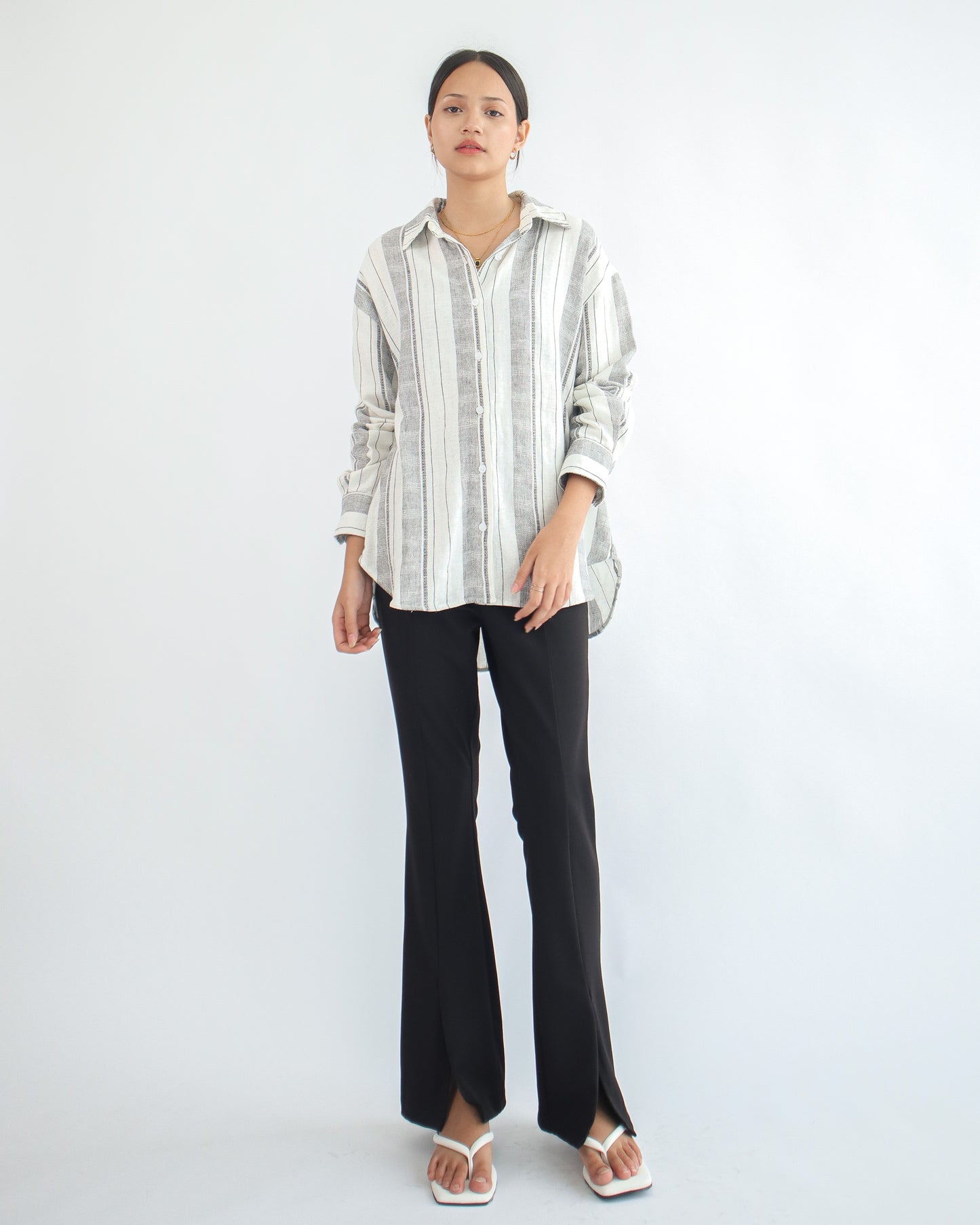 Francia Linen Oversized Shirt