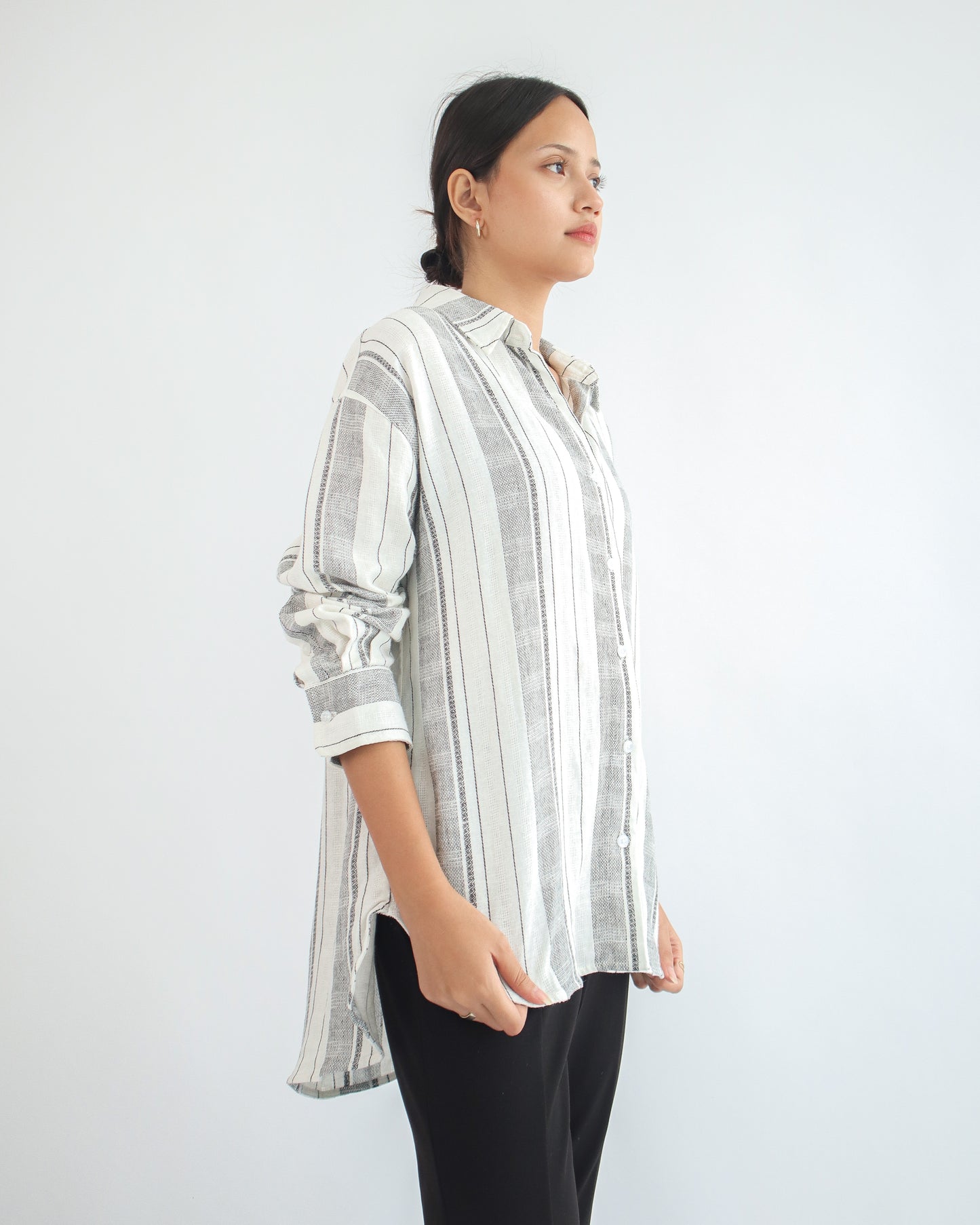 Francia Linen Oversized Shirt