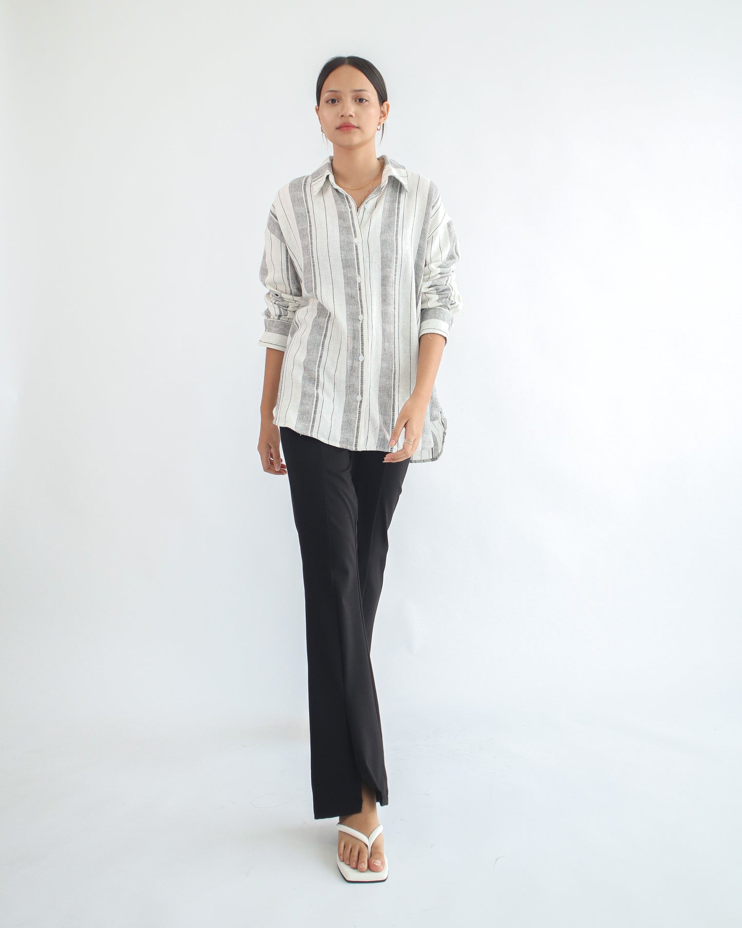 Francia Linen Oversized Shirt