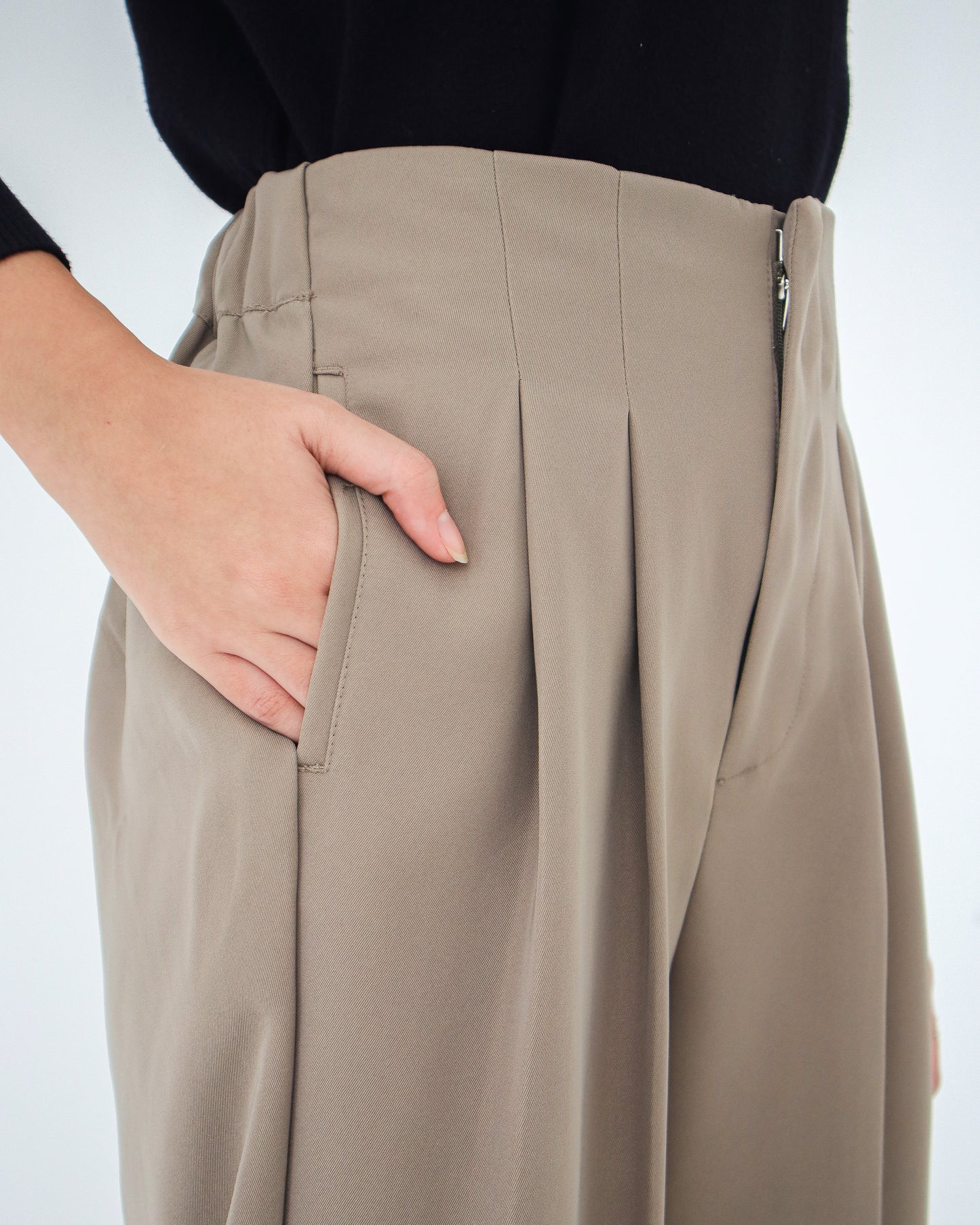 Tatia Highwaisted Ankle Pants with Darts