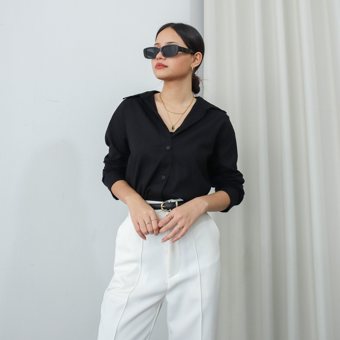 Francia Linen Oversized Shirt