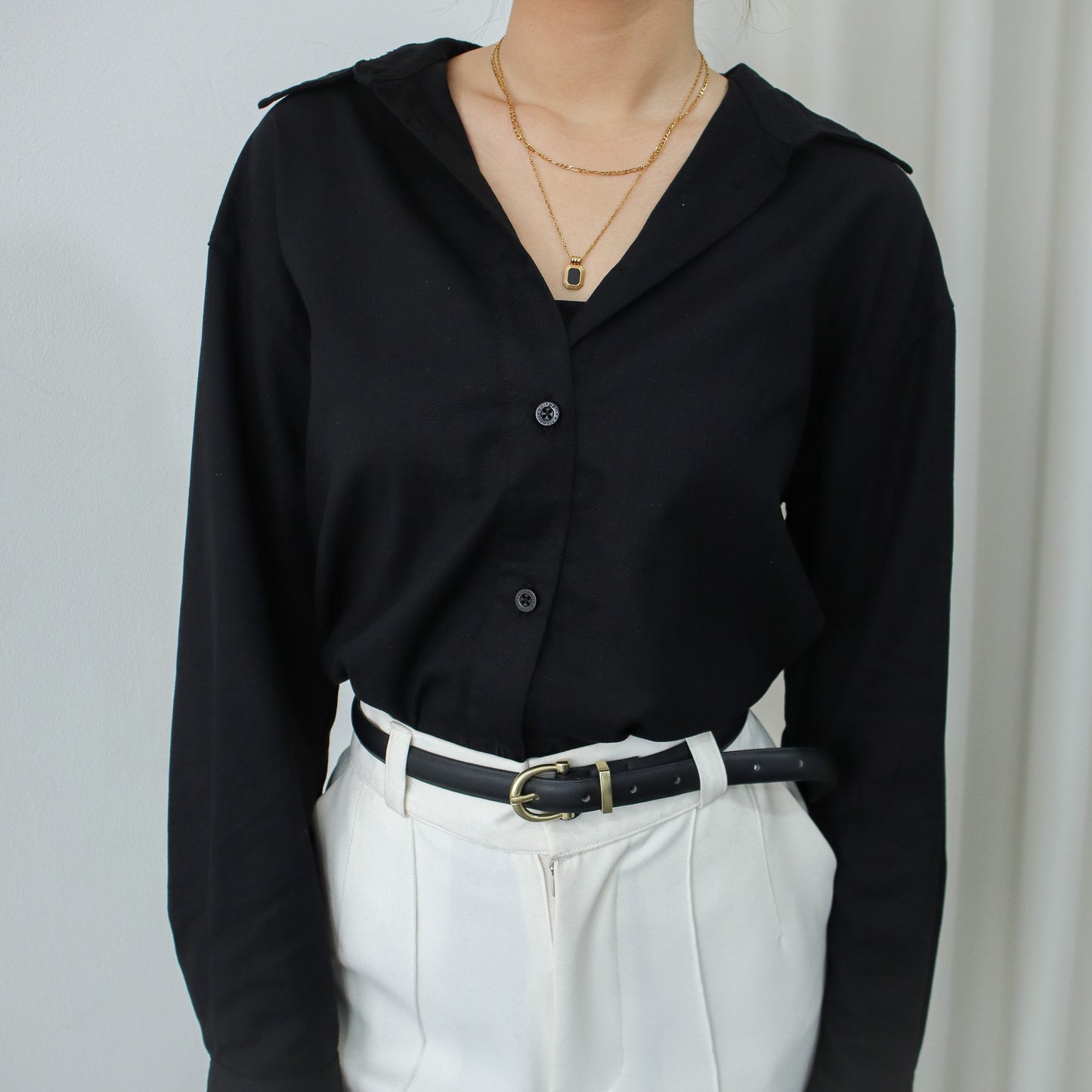 Francia Linen Oversized Shirt