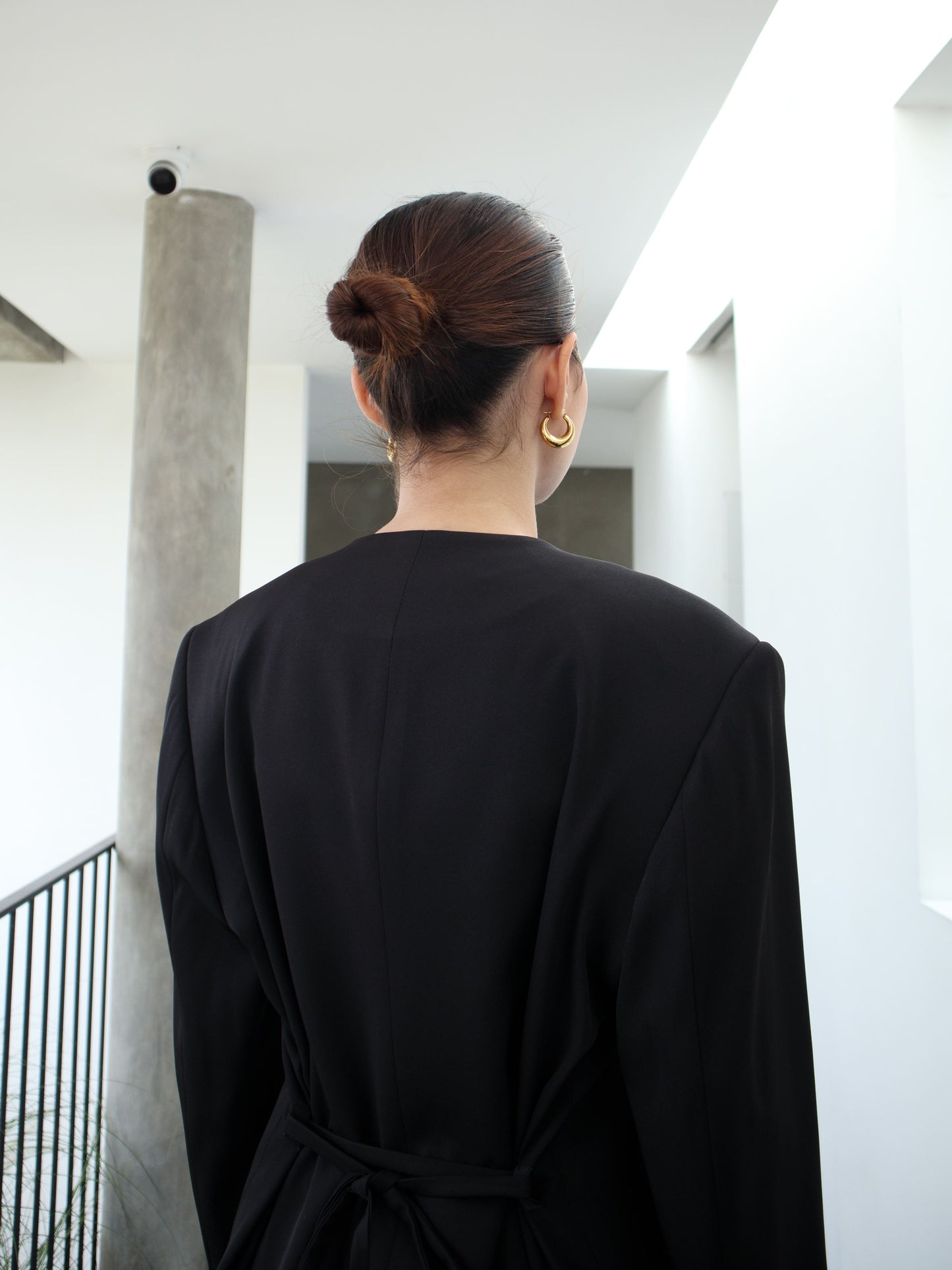 Alia Assymetric Blazer - Black