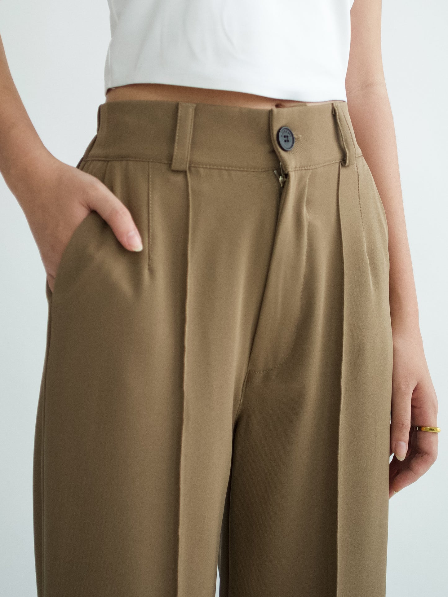 Calia Long Trousers - Taupe