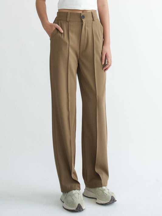 Calia Long Trousers - Taupe