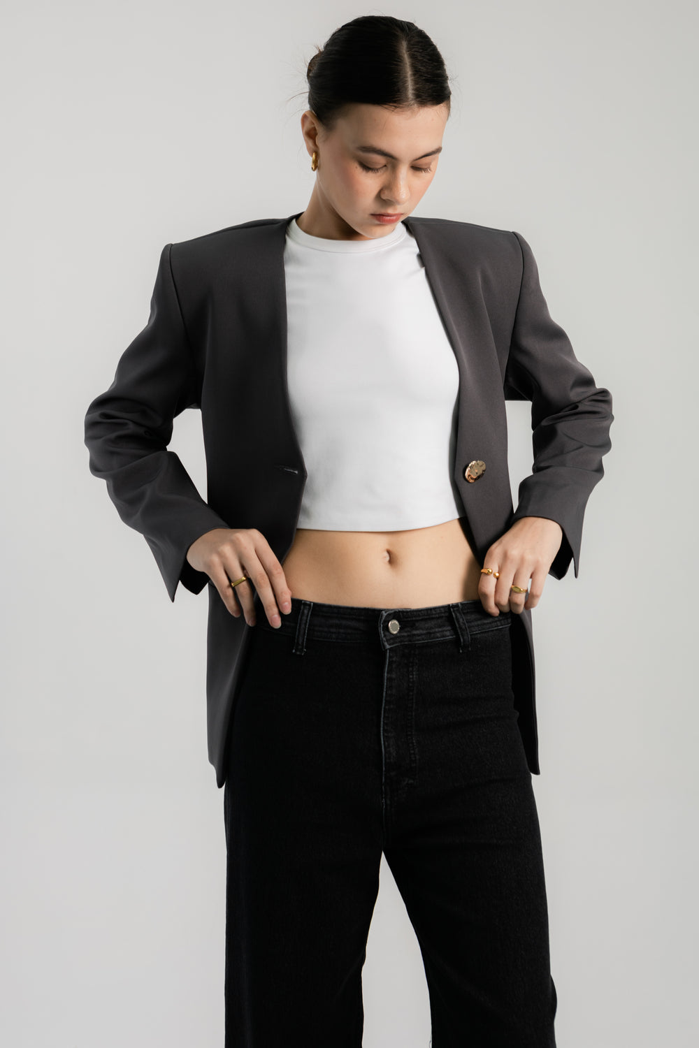 Gia Wide Leg Jeans - Black