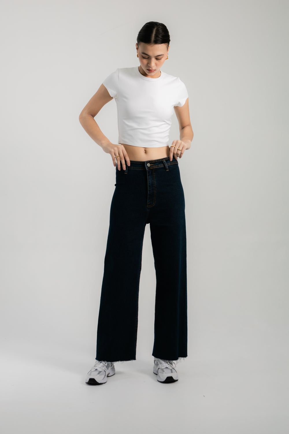 Gia Wide Leg Jeans - Black