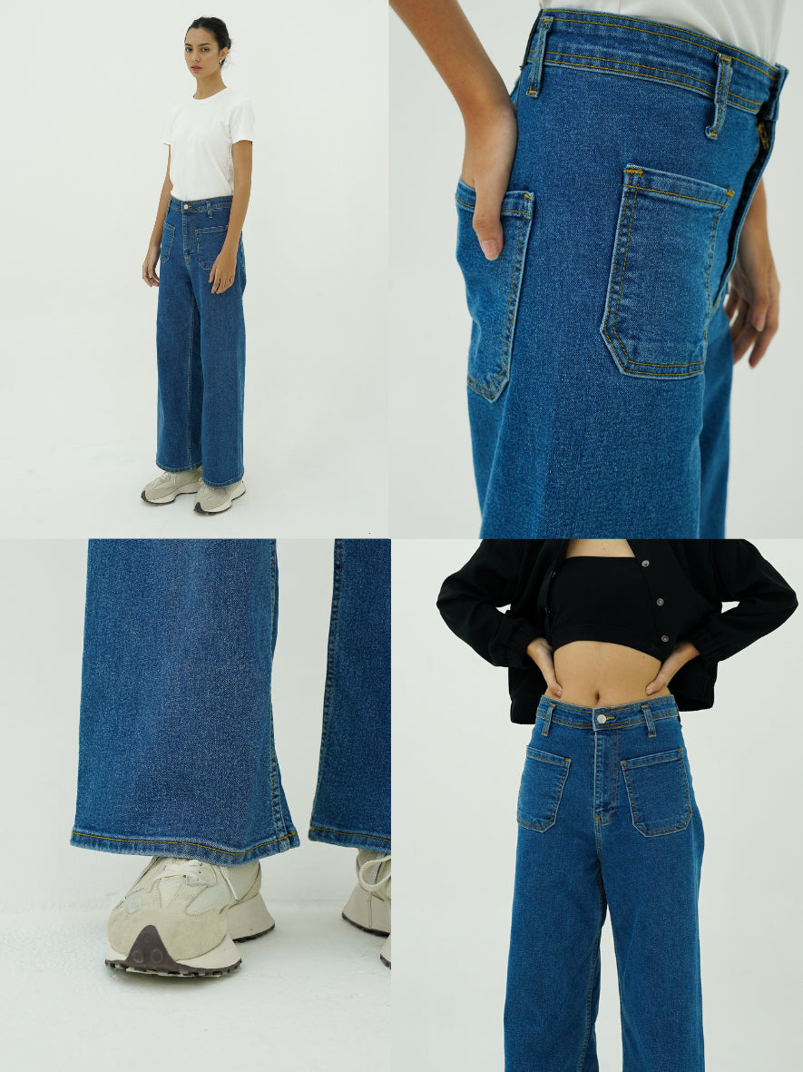 Dania Straight Leg Jeans - Medium Blue