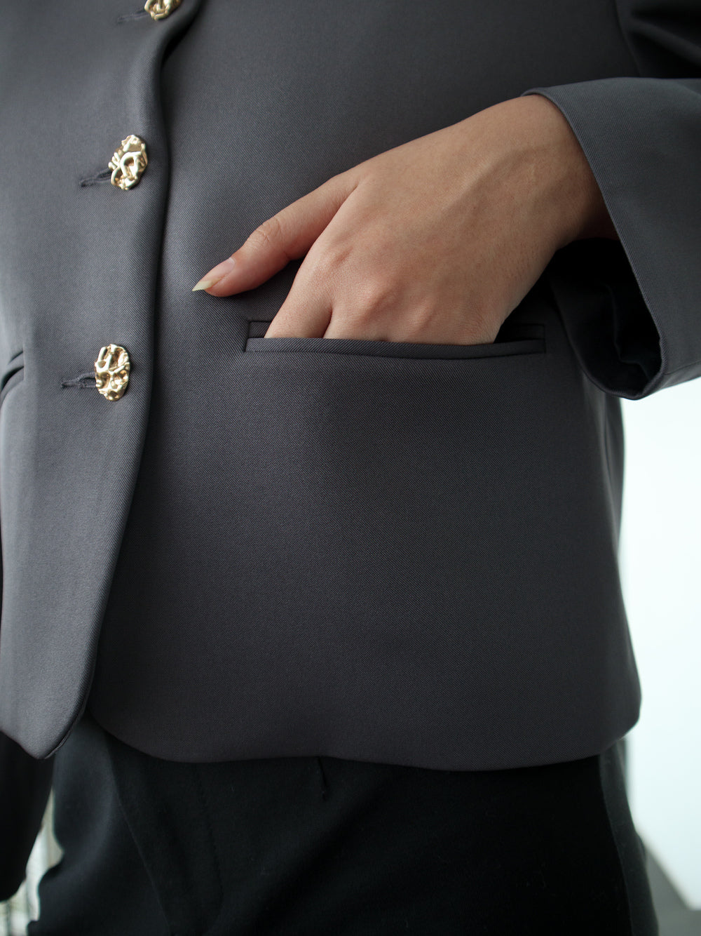 Livia Reguler Jacket - Dark Grey