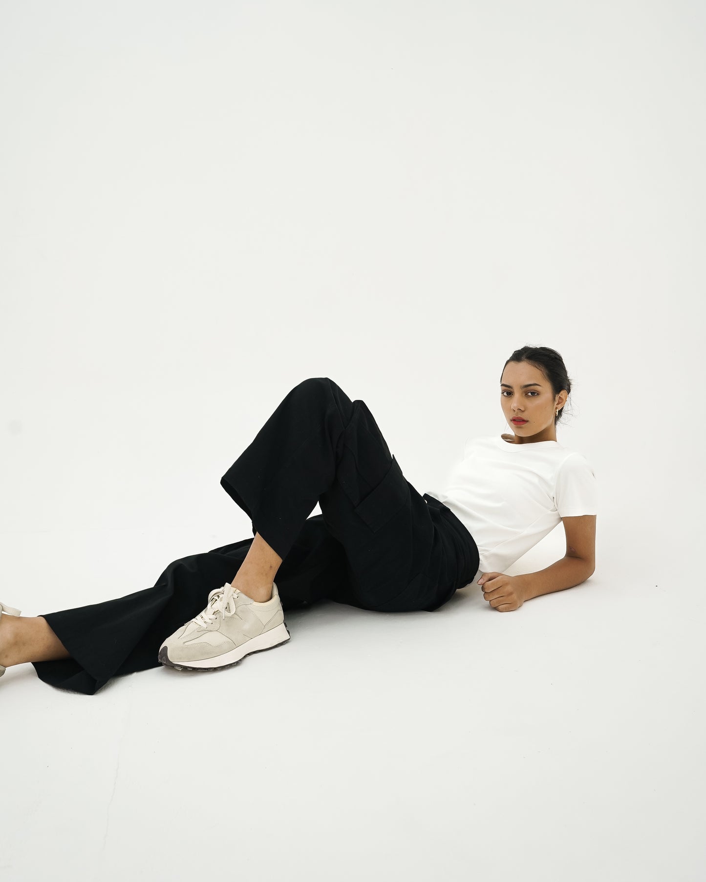 Joia Straight Cargo Pants - Black