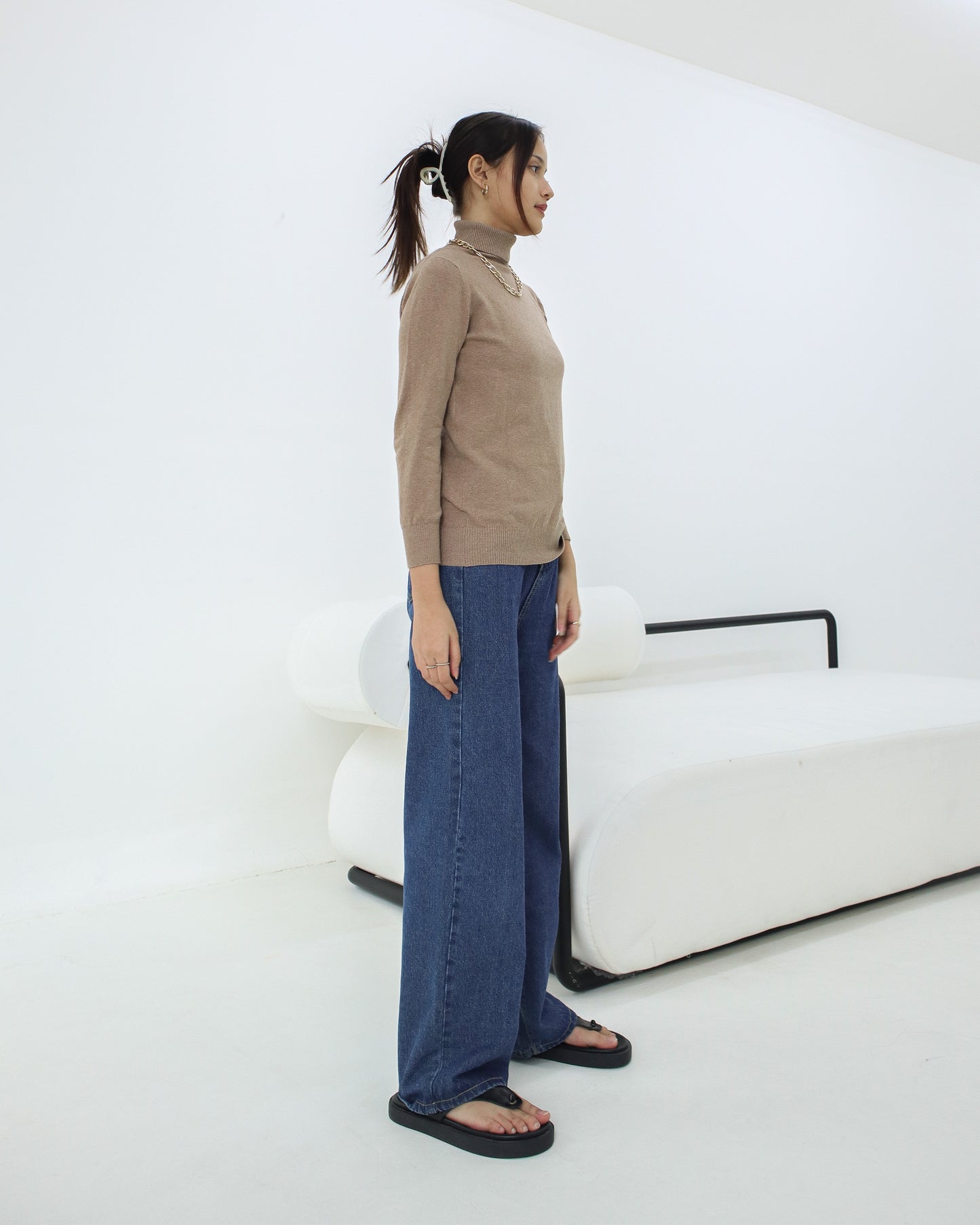 Bia High Neck Soft Knit Sweater