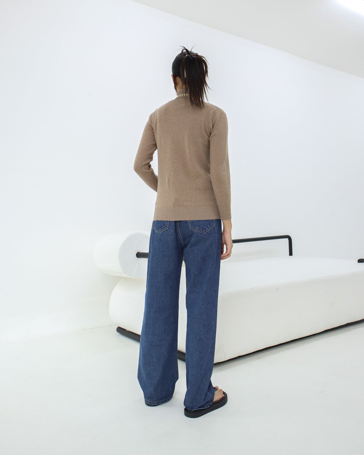 Bia High Neck Soft Knit Sweater