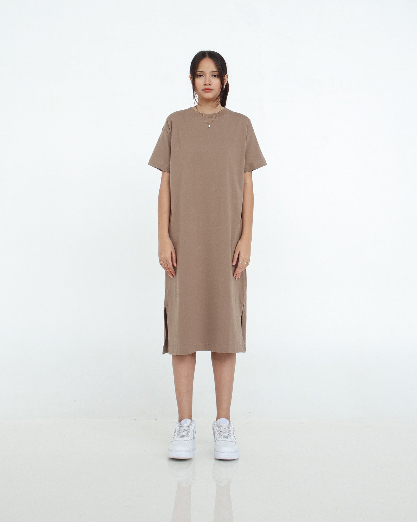 Leia Calf Length T-Shirt Dress