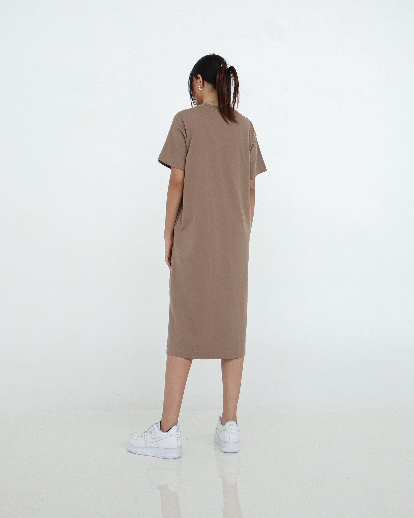 Leia Calf Length T-Shirt Dress