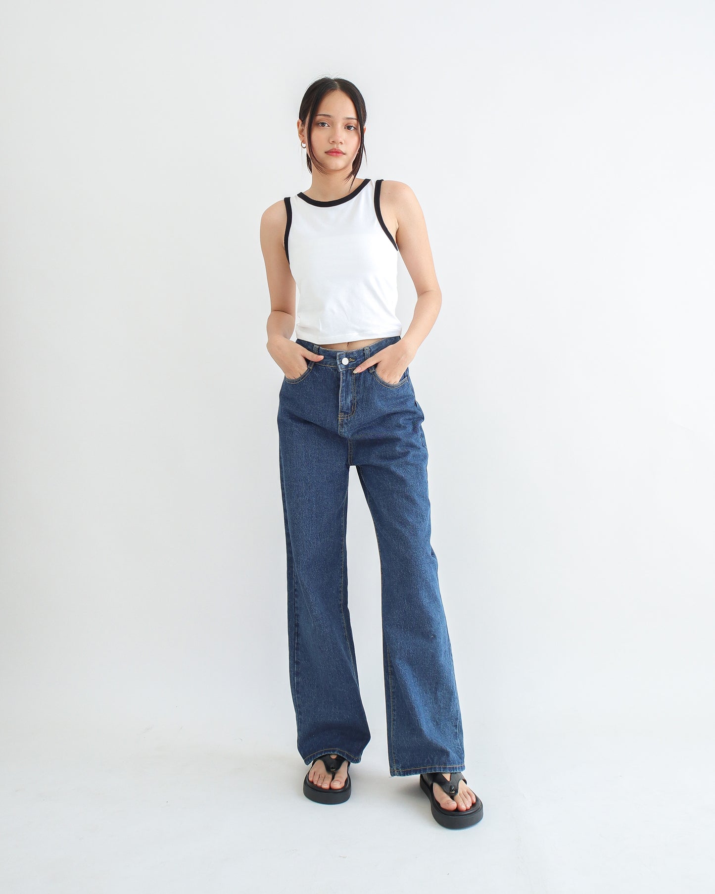 Cecilia Cropped Halter Tank Top
