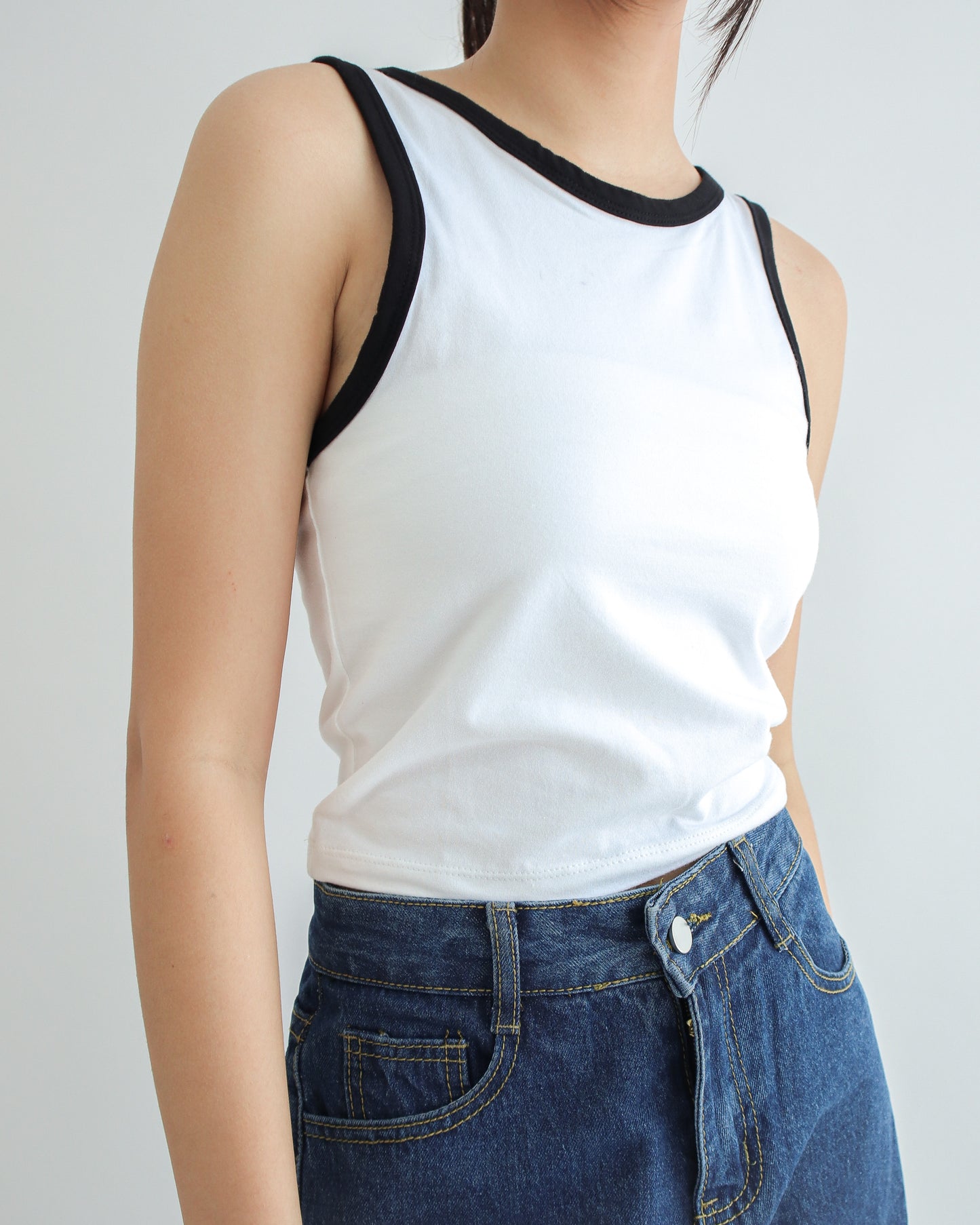 Cecilia Cropped Halter Tank Top