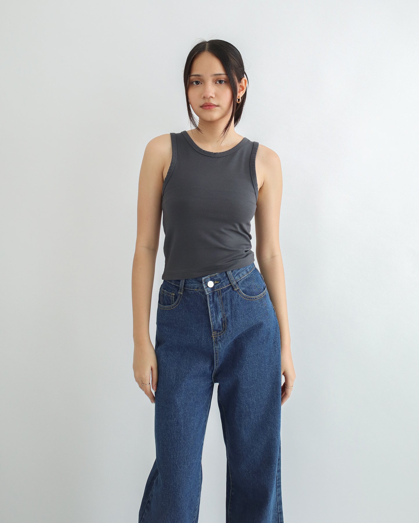 Cecilia Cropped Halter Tank Top