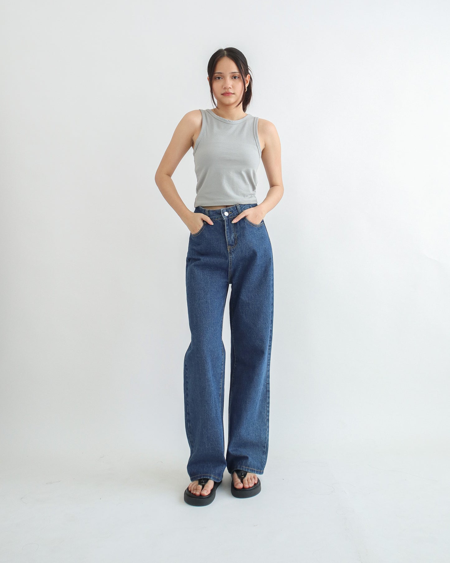 Cecilia Cropped Halter Tank Top