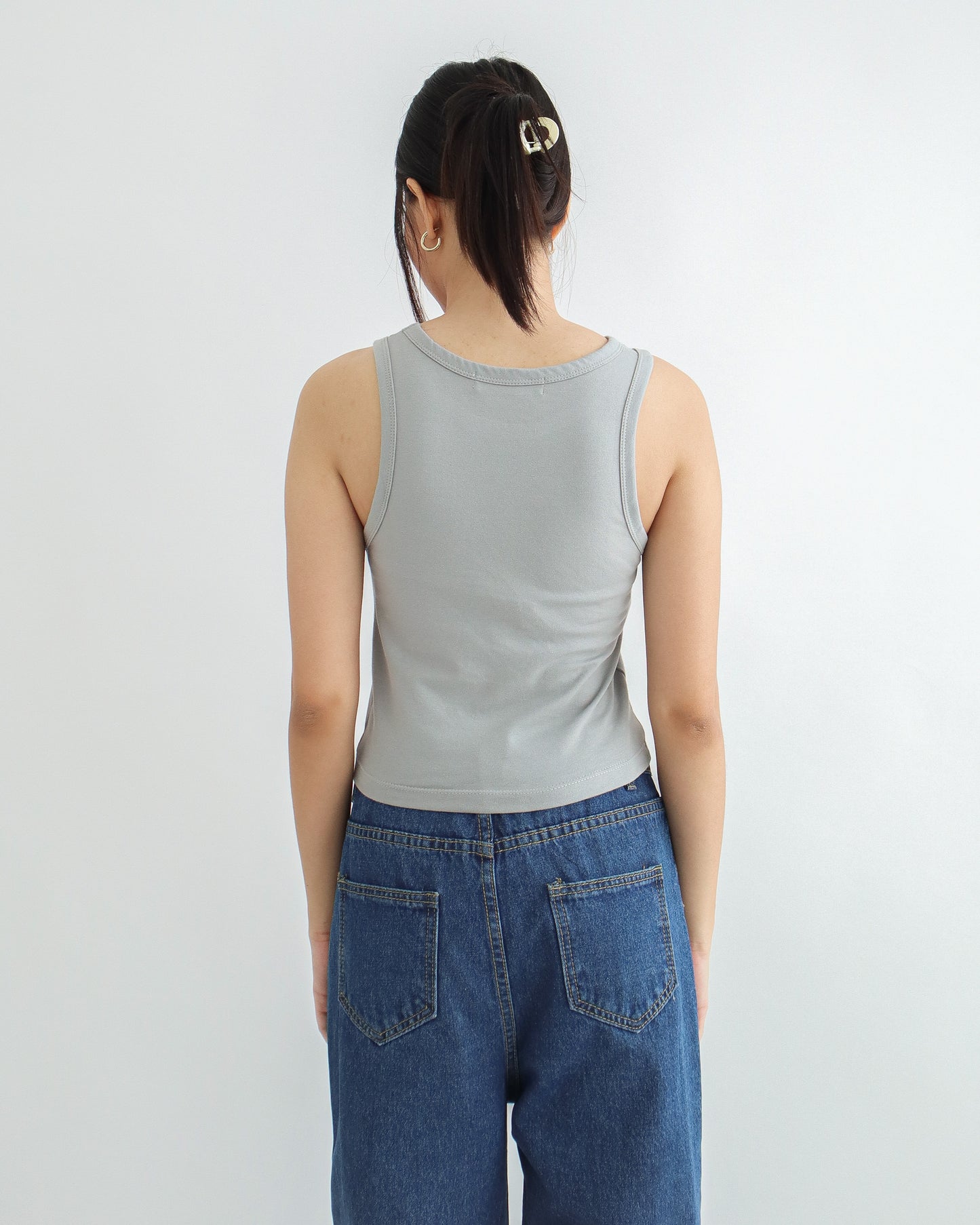 Cecilia Cropped Halter Tank Top