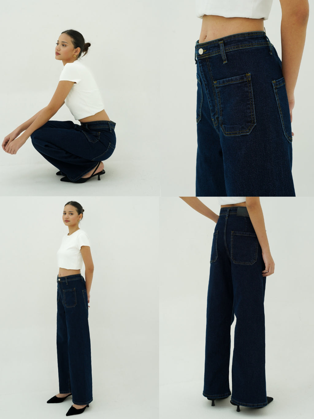 Dania Straight Leg Jeans - Dark Blue
