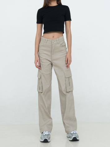 KAIAHATI - Joia Straight Cargo Pants - Sand