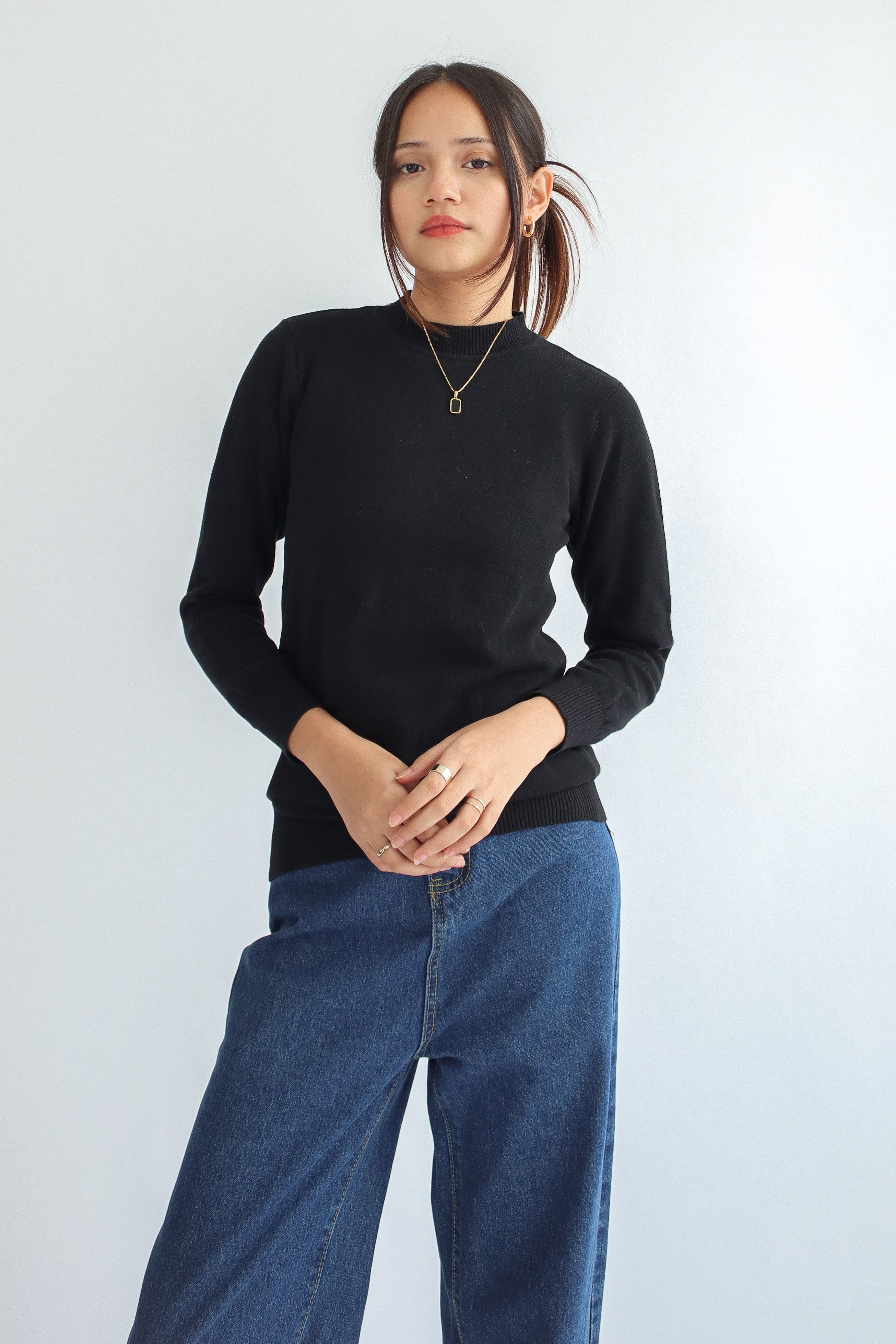 Valeria Mock Neck Knit