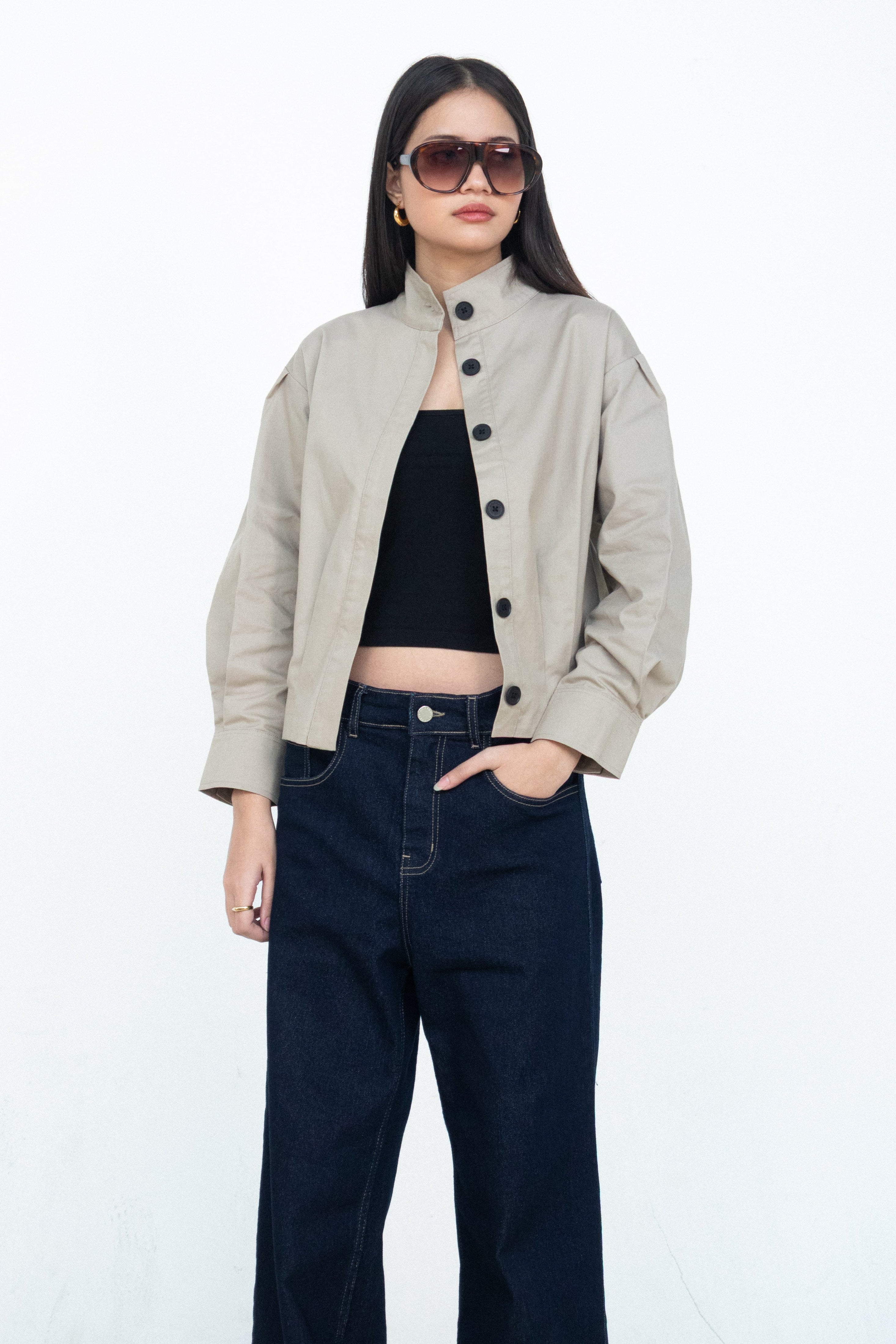 Cassia High Neck Jacket