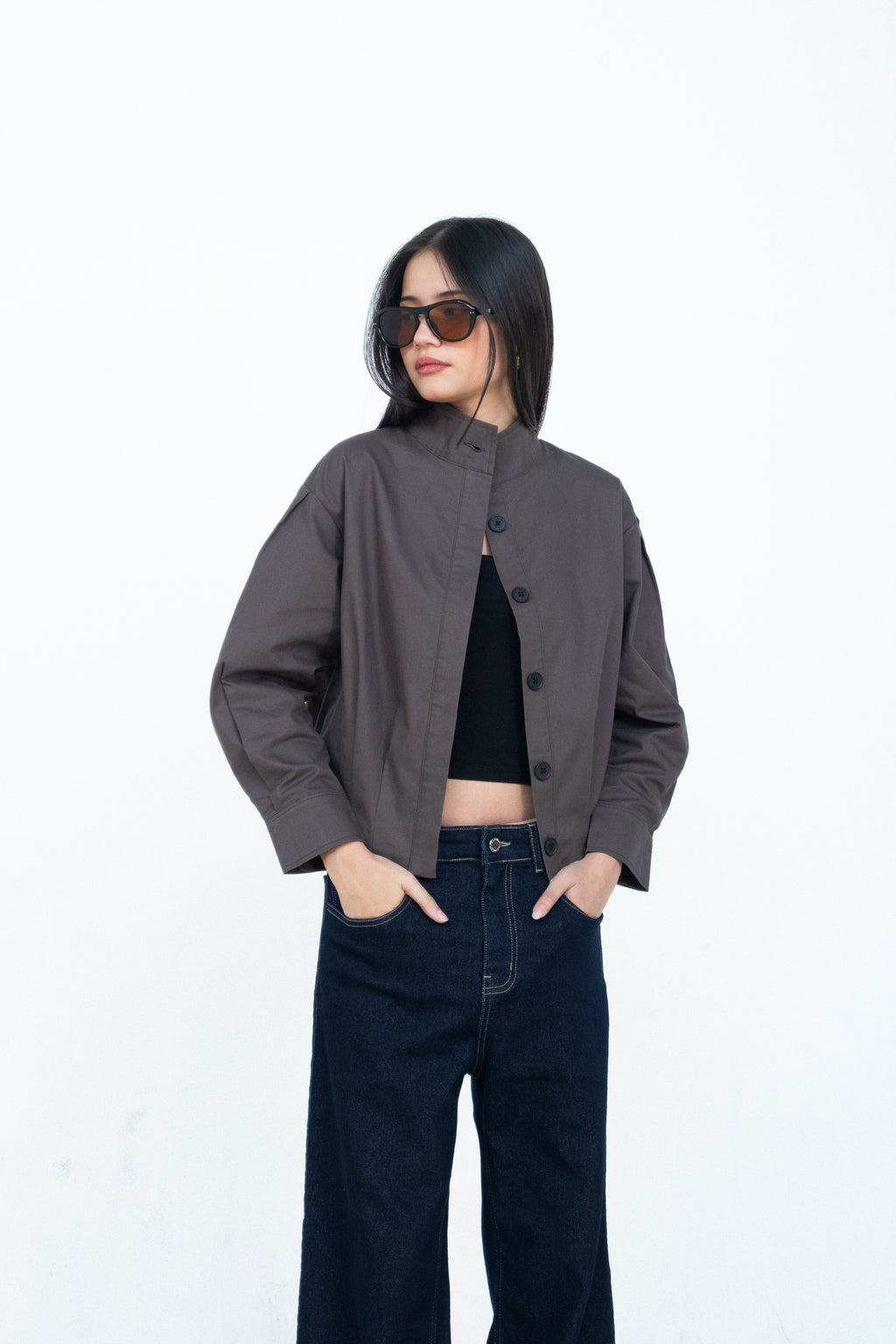 Cassia High Neck Jacket