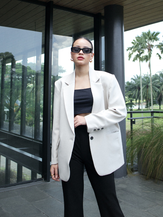 Gracia Oversized Blazer - Warm Sand
