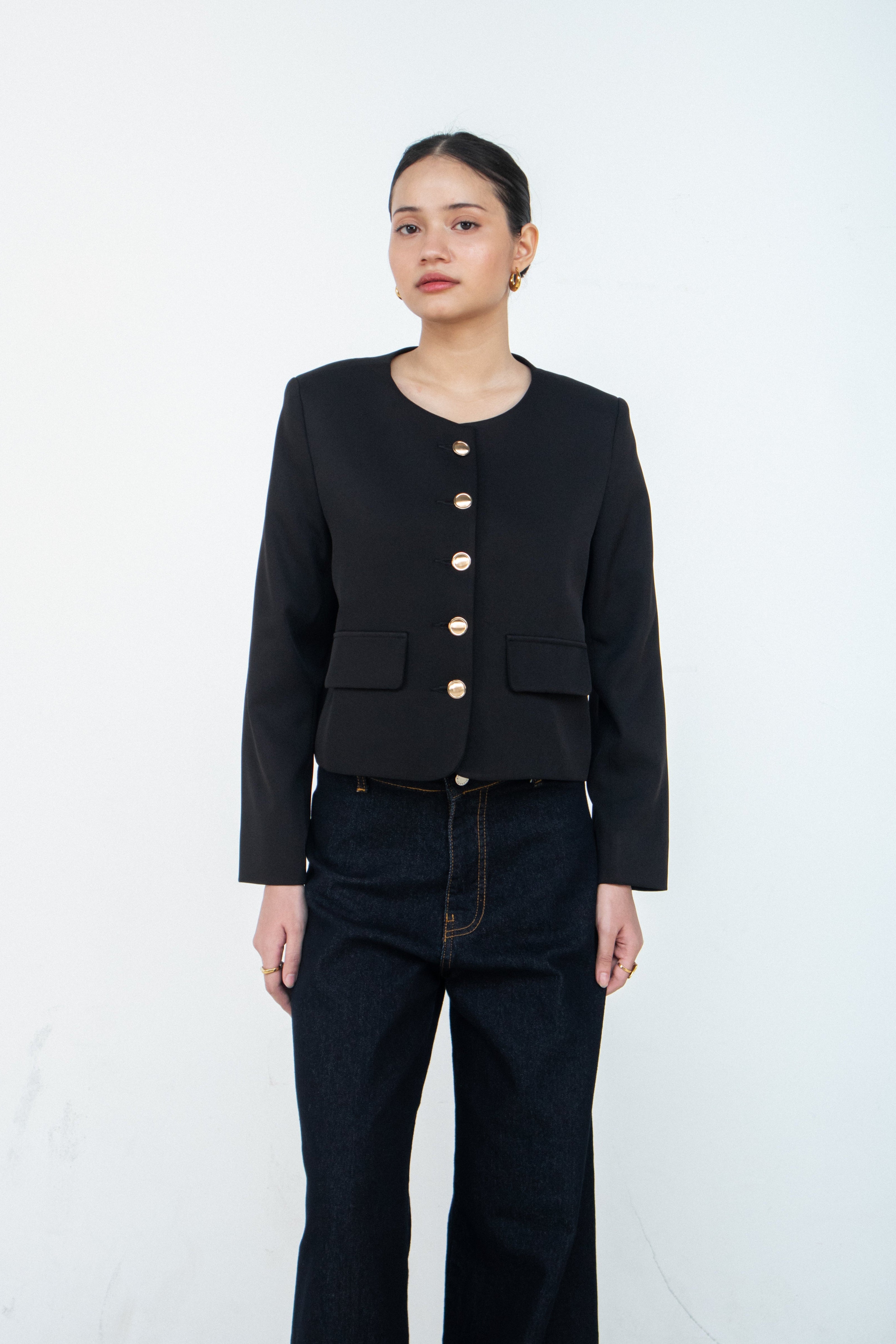 Valencia Collarless Jacket
