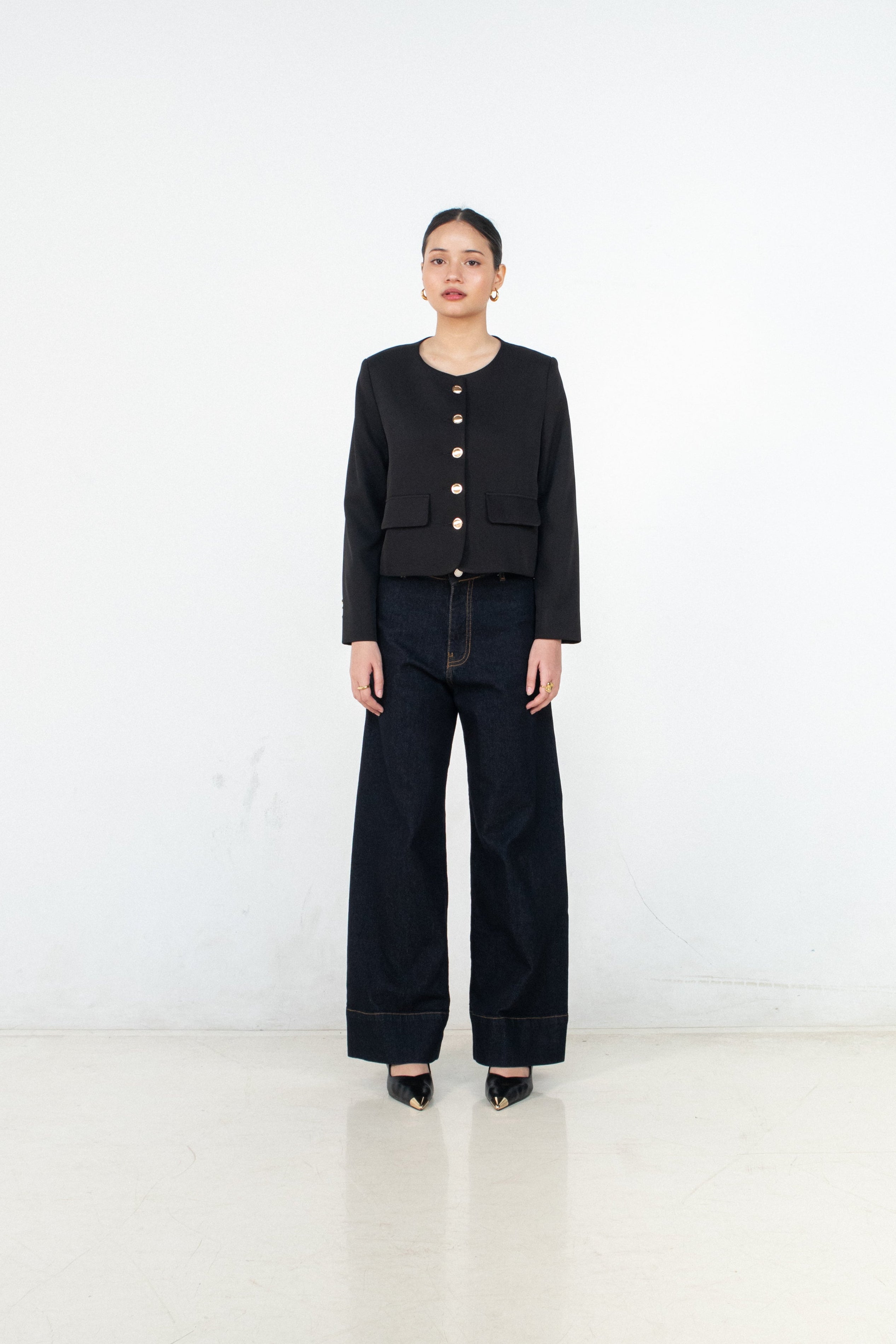 Valencia Collarless Jacket