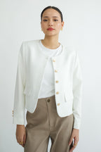 Valencia Collarless Jacket