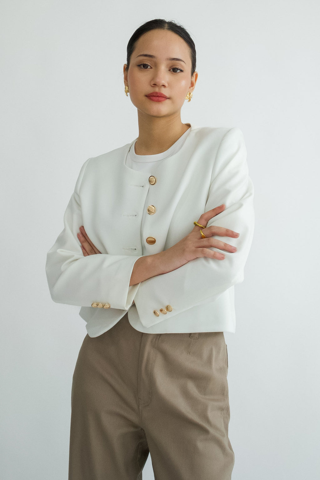 Valencia Collarless Jacket