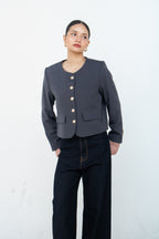 Valencia Collarless Jacket