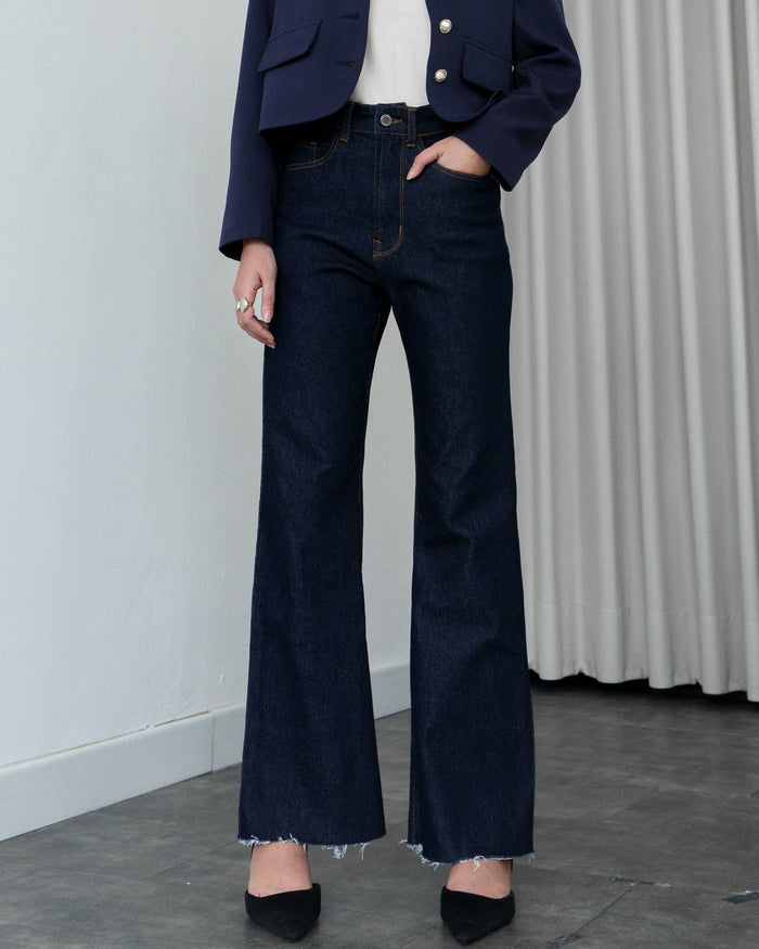 Emilia Flared Jeans Dark Indigo