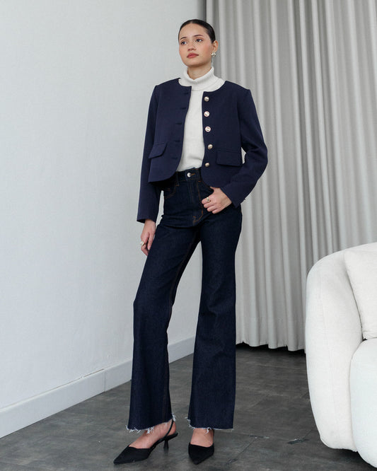Emilia Flared Jeans Dark Indigo