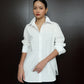 Enricia Basic Oversized Shirt - White