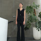Florencia Knit Assymetric Top All Colours - Black