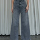 KAIAHATI - Gia Wide Leg Jeans Grey Wash