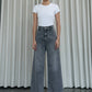 KAIAHATI - Gia Wide Leg Jeans Grey Wash